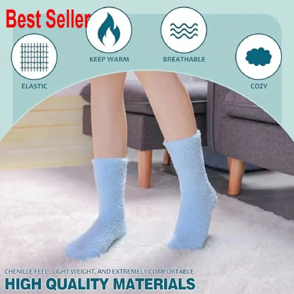 Cozy Fluffy Slipper Socks Soft Warm Winter Fleece Plush Sleeping Gift